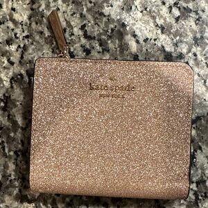 Kate Spade Rose Gold Glittery Wallet